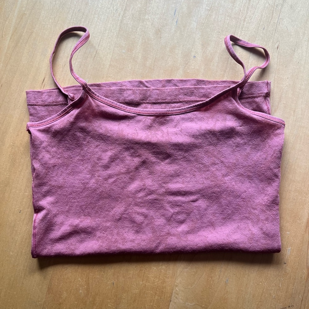 Smartwool lace tank top in pink/salmon size s